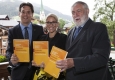 Buchpräsentation in Alpbach: René Schmidpeter, Christina Weidinger, Franz Fischler © Roland Mühlanger