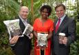 Hartwig Kirner, Olivia Mugabe-Mitterer und Gerald Steger präsentieren "Finest African" Kaffee von café+co International © Christian Jobst