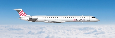 CRJ 900 der LILIAIR (Montage) © LILIAIR
