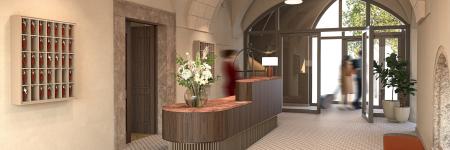 Rendering Palais Mailberger Hof Entrance © BWM Designer & Architects