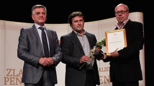 Verleihung der Goldenen Feder 2013 an Michael Bernleitner © Kroatische Zentrale für Tourismus