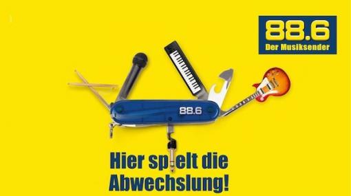 Imagekampagne von 88.6 Der Musiksender © 88.6 Der Musiksender
