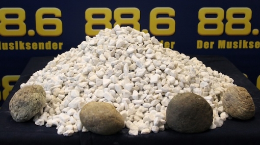 88.6 "Steine-Schätzaktion" © 88.6 Der Musiksender