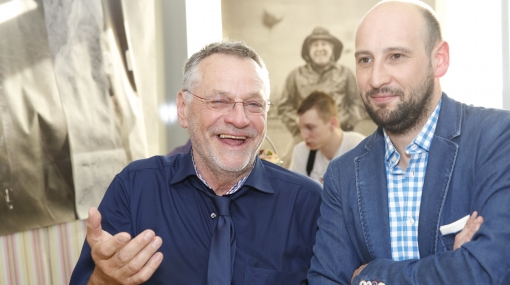 Christoph Lngeckecker und Sepp Gallauer "Wir lieben Fußball" © Mirjam Reither