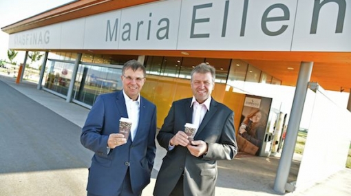 Klaus Schierhackl und Gerald Steger am ASFINAG Rastplatz © Christian Jobst