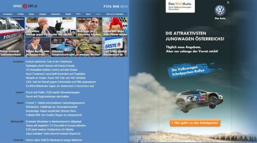 Visibility+ setzt neue Sichtbarkeits-Maßstäbe im ORF.at-Network © ORF-Enterprise