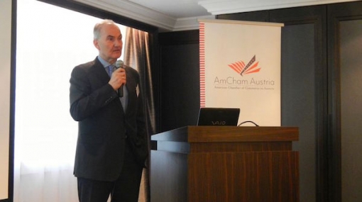 AGRANA CEO Johann Marihart beim AmCham Talk © AmCham - American Chamber of Commerce