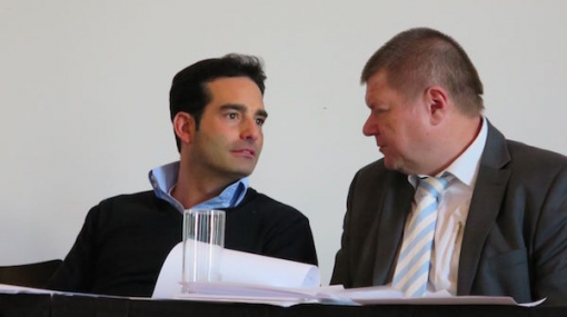 Stefan Miklauz und Herbert Schurm beim OSV-Verbandstag 2015 © Alexander Khaelss-Khaelssberg