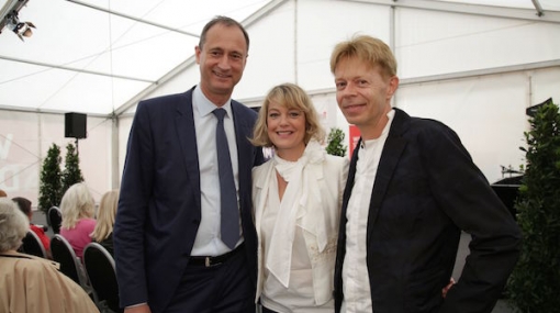 Andreas Mailath-Pokorny, Elke Winkens und Helmut Schneider eröffnen "Rund um die Burg" 2015 © Arman Rastegar