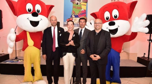 Stefan Piech, Alexandra Kauka, Robert Zadrazil und Gottfried Gusenbauer eröffnen die Fix&Foxi Ausstellung im Bank Austria Kunstforum Wien © Christian Jobst
