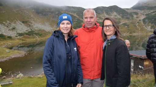 Michaela Huber, Axel Bogocz und Birgit Indra bei der Wirtschaftswanderung 2015 © Rainer Gregor Eckharter