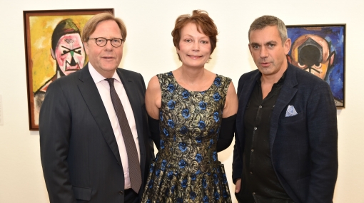 Cernko, Brugger und Kaminer eröffnen die Ausstellung "Liebe in Zeiten der Revolution" © Christian Jobst
