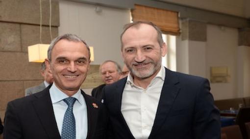 Norbert Lessing und Alejandro Plater beim Business Luncheon der American Chamber of Commerce © Oreste Schaller