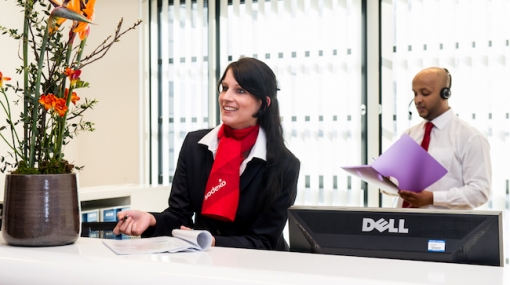 Reception Desk von Sodexo bei DELL © Sodexo