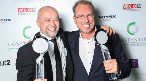 Emanuel Bröderbauer und Rainer Haude gewinnen den Constantinus Award 2016 © cityfoto/Roland Pelzl/Jasmina Rahmanovic