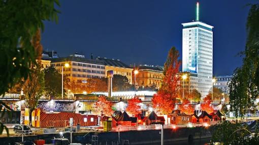 Feuerdorf am Wiener Donaukanal © Christian Jobst