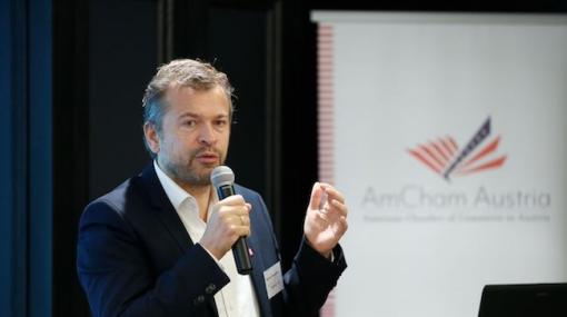 ProSiebenSat.1 PULS 4-Geschäftsführer Markus Breitenecker beim Business Breakfast der American Chamber of Commerce in Austria © Roland Rudolph