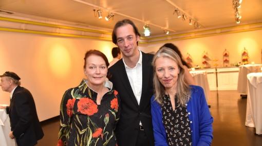 Ingried Brugger, Florian Steininger und Stella Rollig bei der Eröffnung von Georgia O'Keeffe im Bank Austria Kunstforum Wien © Christian Jobst