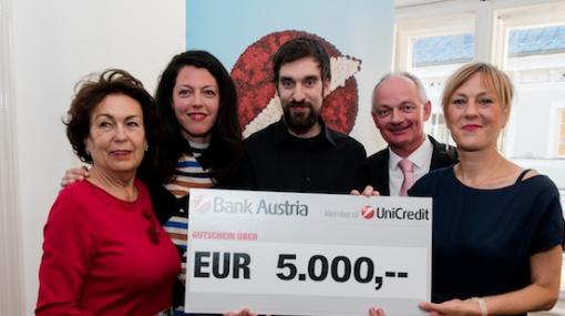 Gregor Pirker gewinnt den Bank Austria Kunstpreis Kärnten 2017 © UniCredit Bank Austria AG