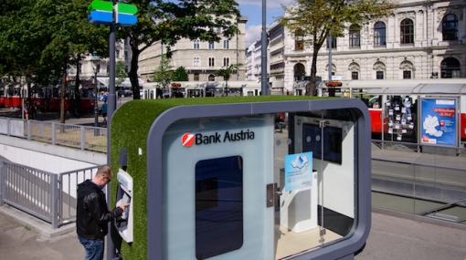 Bank Austria Pop-up-Filiale © UniCredit Bank Austria AG