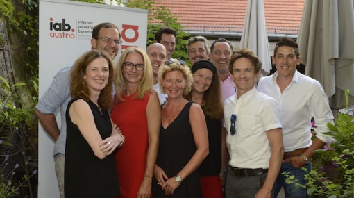 Der iab austria Vorstand beim sommerlichen Get-together im Mills © Fernanda Nigro