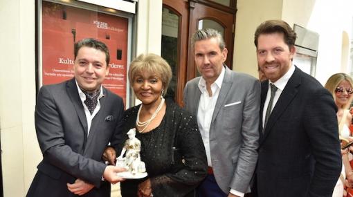 Österreichischer MUsiktheaterpreis 2017: Karl-Michael Ebner, Grace Bumbry, Thomas König und Daniel Serfain © Christian Jobst