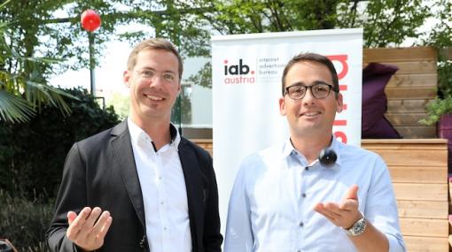 Die Jurypräsidenten des iab webAD 2017: Joachim Krügel und Bernd Wilfinger © iab austria/Katharina Schiffl