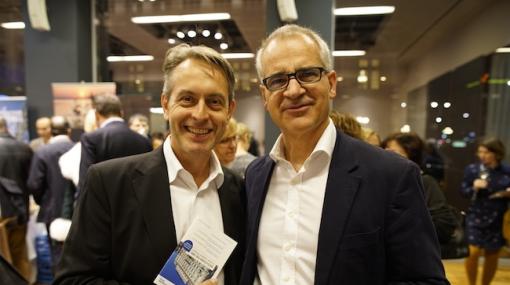 Thomas Strachota und Wolfgang Layr bei WINE in the CITY 2017 in der Volksbank Wien © Stefan Joham
