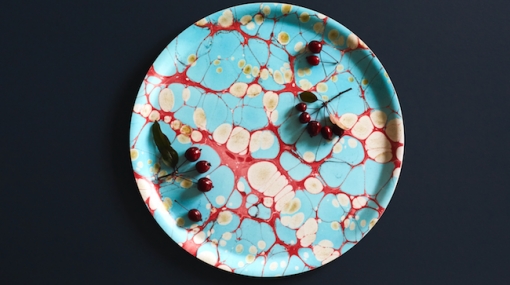 Turquoise Dream Round Tray © Studio Formata