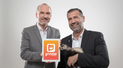 Markus und Mike Schweitzer präsentieren mit grinzoo das neue Instagram für Tiere und Tierliebhaber © grinzoo