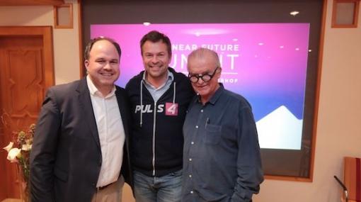 THE NEAR FUTURE SUMMIT 2018: Gerold Riedmann, Markus Breitenecker und Rudi Klausnitzer © The Near Future Summit