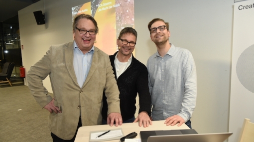 CCA-Session im weXelerate Innovation Hub: Klaus Laczika, Walter Werzowa und Reinhard Schwarzinger © Christian Jobst