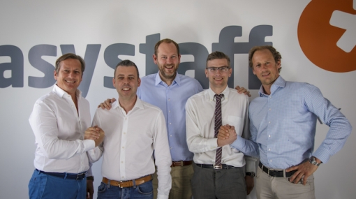 easystaff übernimmt punckt.com: Gerhard Huber, Stefan Hubbauer, Martin Zauder, Christoph Mastnak und Thomas Huber © easystaff human & resources