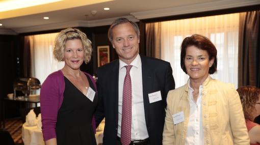 AmCham Business Breakfast zur EU-Datenschutzgrundverordnung: Alexandra Vetrovsky-Brychta, Robin Rumler und Daniela Homan im Hilton Vienna Plaza © Roland Rudolph