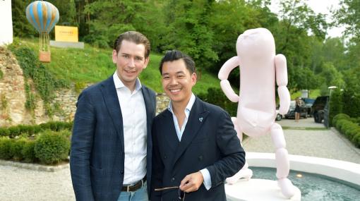 Bundeskanzler Sebastian Kurz und Unternehmer Martin Ho im La Petite Ivy © Christian Jobst