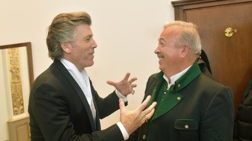 Medienpreisträger beim Österreichischen Musiktheaterpreis: Sir Thomas Hampson (2018) und Herbert Lippert (2019) © Christian Jobst