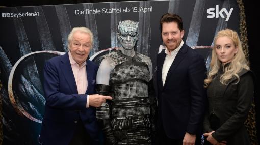 Harald und Daniel Serafin bei der Sky-Premiere von "Game of Trones" im Gartenbaukino © Sky/Zhanna Novikova