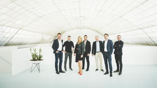 WIEN NORD baut das Management aus: Markus Mazuran, Christian Hellinger, Stella Biehal, Marco Peis, Edmund Hochleitner und Eduard Böhler © WIEN NORD WERBEAGENTUR