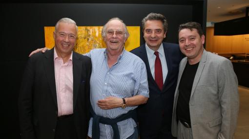 Cocktail zum Österreichischen Musiktheaterpreis 2019: Herbert Lippert, René Kollo, Christoph Wagner-Trenkwitz und Karl-Michael Ebner © GEPA Pictures/Mathias Mandl