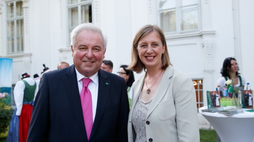 Empfang der Steirerinnen und Steirer in Wien 2019: Landeshauptmann Hermann Schützenhöfer und Landesrätin Barbara Eibinger-Miedl © Erwin Scheriau