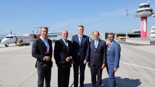 The New Airport Klagenfurt: Christian Halm, Kay Kratky, Harald Stoutz, Peter Malanik, Karl Georg Eisner © APA-Fotoservice/Raunig