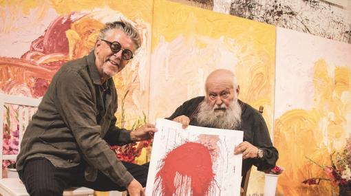 GOLF REVUE: Gerhard Krispl und Hermann Nitsch © Christian Jungwirth