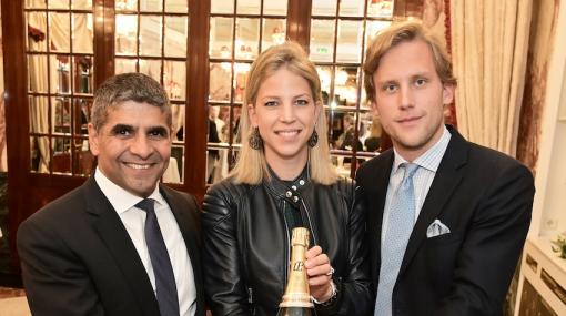 Sezai Özkan  (Laurent-Perrier), Sophie und Johannes Kattus präsentieren Innovationen aus dem Hause Laurent-Perrier © Christian Jobst