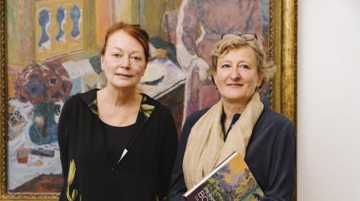 Pressekonferenz zu "Pierre Bonnard. Die Farbe der Erinnerung" im Bank Austria Kunstforum Wien: Ingried Brugger und Evelyn Benesch © Bank Austria Kunstforum Wien/Mercan Sümbültepe