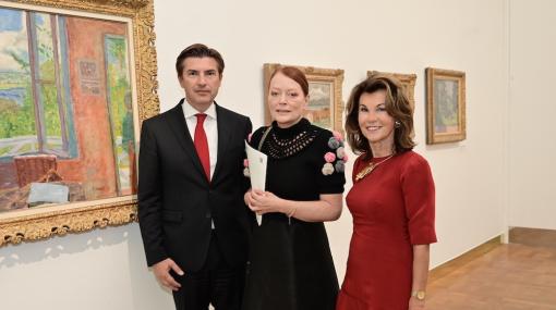 Eröffnunng von Pierre Bonnard im Bank Austria Kunstforum Wien: Robert Zadrazil, Ingried Brugger und Brigitte Bierlein © Christian Jobst