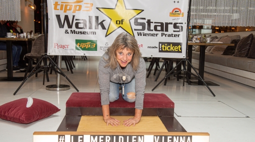 Suzi Quatro am tipp3 Walk of Stars im Wiener Hotel Le Méridien © Johannes Ehn
