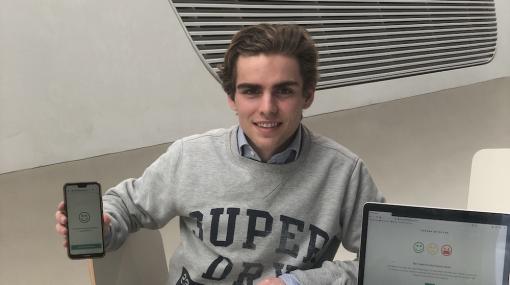 Konstantin Klingler möchte mit dem Corona Detector bei der COVID-19-Eindämmung helfen © privat