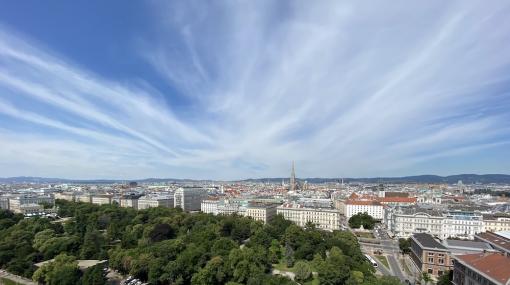 Blick über Wien vom neuen Hilton Vienna Park © leisure communications/Alexander Khaelss-Khaelssberg