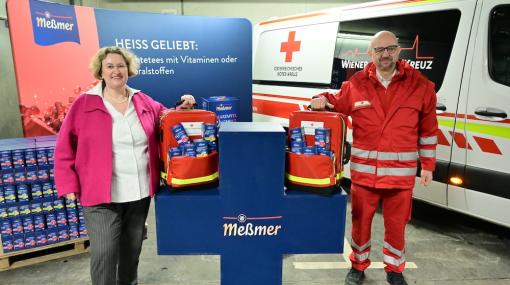Karin Stainer (Meßmer) und Alexander Lang, Landesgeschäftsleiter (Rotes Kreuz Wien) © Christian Jobst