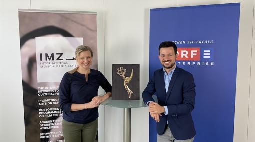 Claudia Kruzik (IMZ) und Armin Luttenberger (ORF-Enterprise) © ORF-Enterprise